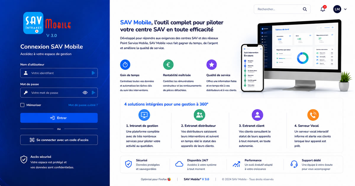 Aperçu du projet SAV Mobile